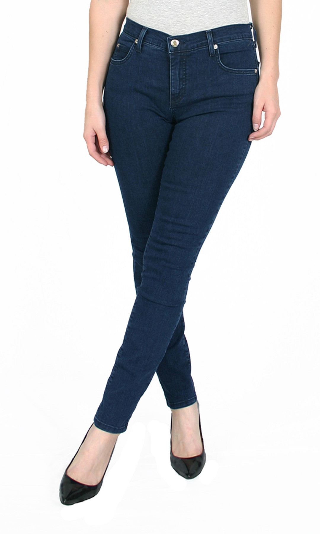 Buy Blue Plain Coloured Jeans for Women Online